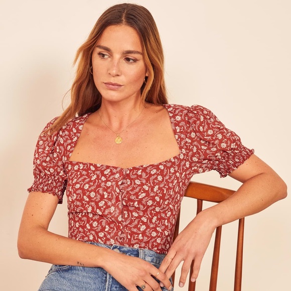 SOLD Reformation Blouse - Picture 1 of 7